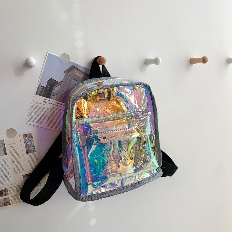 

IELGY women s korean style compact travel atmosphere backpack серебряный