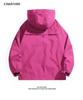 Herren Windbreaker im amerikanischen Stil: Frühlings-/Herbst-Outdoor-Jacke für Paare, lockere Passform, winddicht, wasserdicht, zum Bergsteigen geeignet.