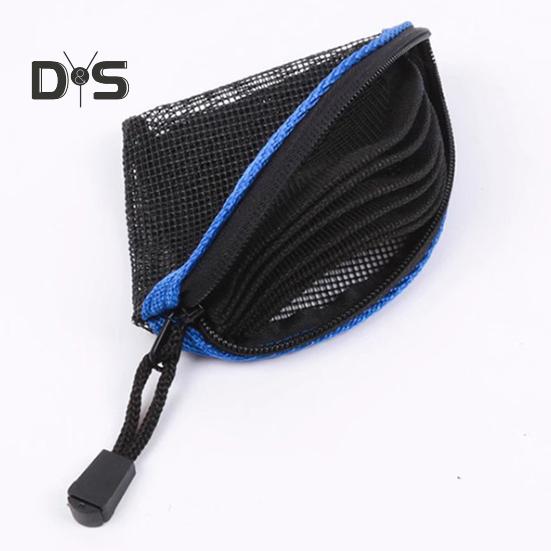 Brieftasche für Fliegenfischer-Vorfach, schwarzes Netzgewebe, Tasche für Vorfachschnüre, Aufbewahrungstasche für Salzwasser- und Süßwasserfischen