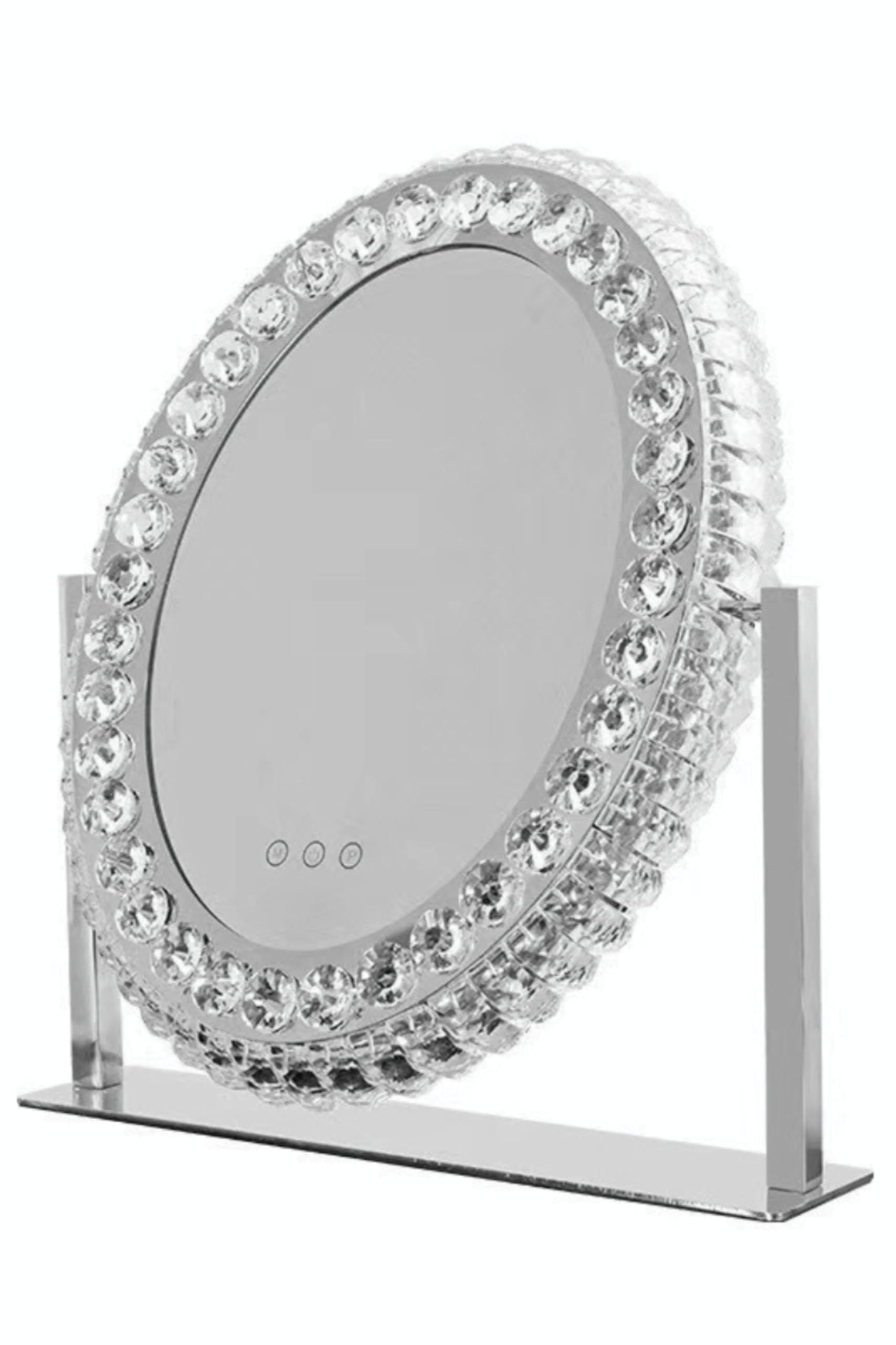 

Ncolor Actress Mirror Hollywood Mirror с подсветкой Crystal Настольное зеркало Silver Большого размера Трехцветное затемнение Бесступенчатое затемнение (Середина) [Элемент]