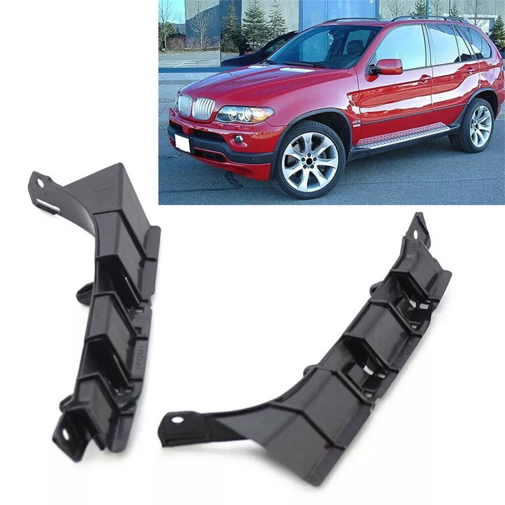 Fit For 2004 2006 2006 BMW X5 Front Driver and Passenger Side Bumper Bracket Set