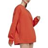 adidas Solid Color Sweatshirt Women's Orange Red HR2199