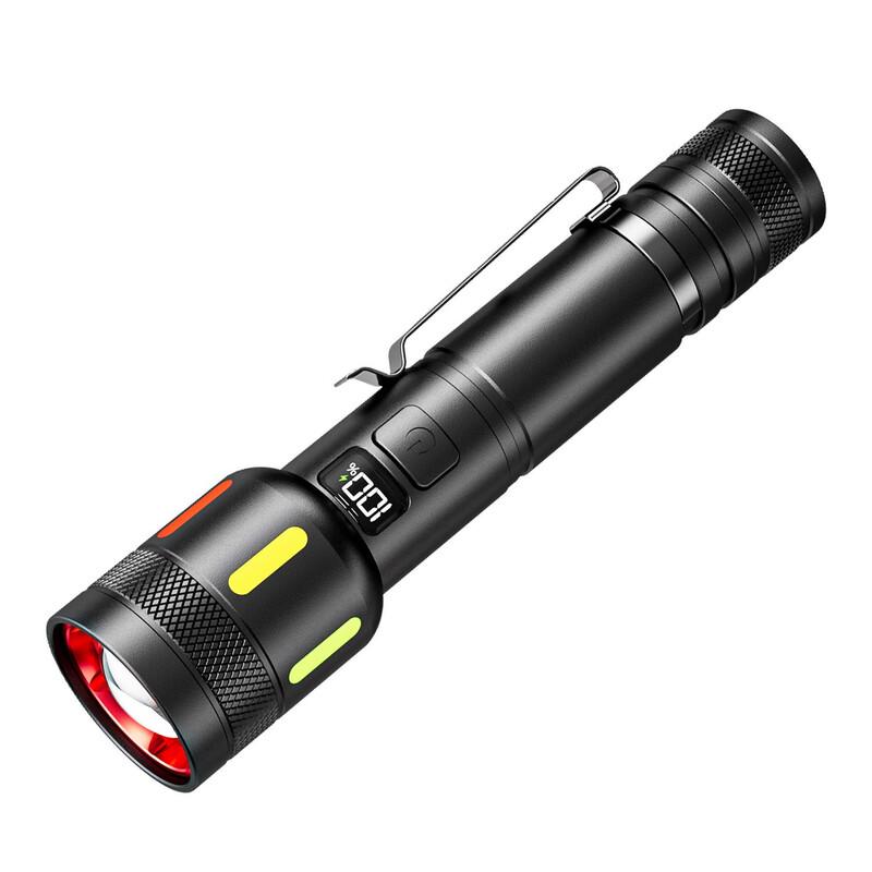 Portable USB Rechargeable Zoom Flashlight