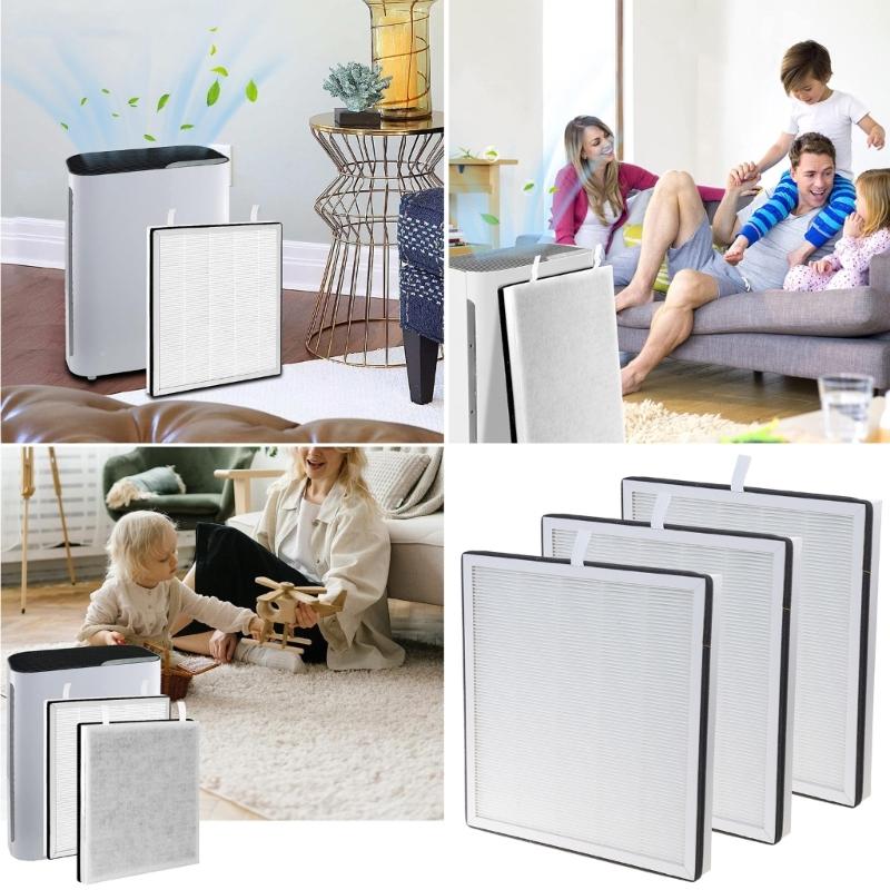 High-Efficiency Activated Carbon Filtration System HEPA Filter Suitable for LevoitVital 100 Air Purifier Hepa Filter 3x