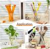 20pcs Clear Acrylic Pen Holder Makeup Brush Round Pencil Holder for Desk Pen Cups Desk Organizers and Storage Desktop Stationery