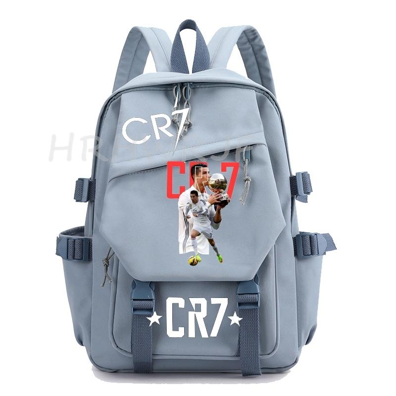 Ins Sports CR7 Backpacks Sports Casual Multi-pocket Capacity Teens Laptop School Bags Lightweight Women Men Travel Mochilas