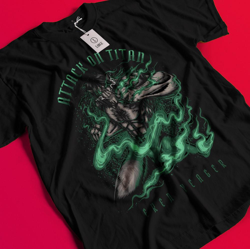 

Attack On Titan Shirt Eren Mikasa Tshirt Levi T-Shirt AOT Erwin Hange Armin Tee BB1195 4XL
