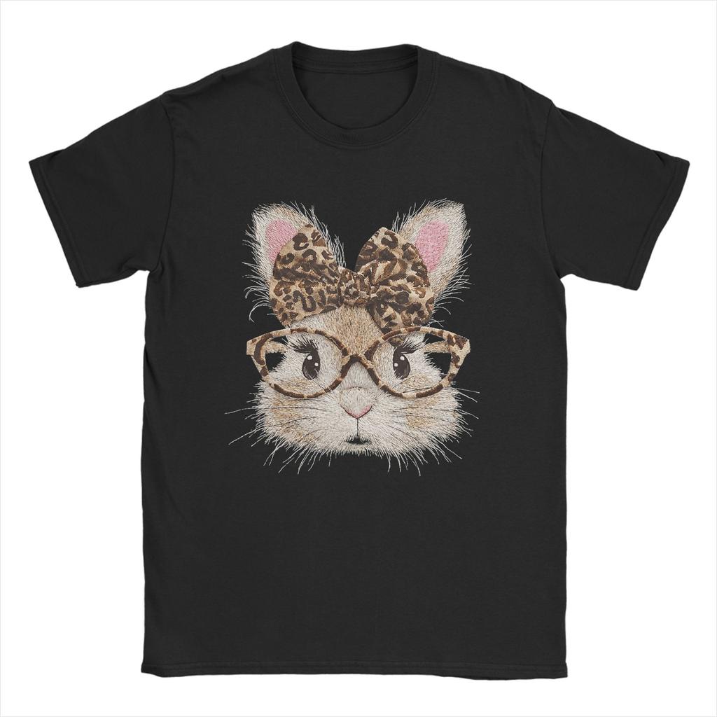 Happy Easter Bunny Rabbit Face T Shirt Summer  Trendy Cool T Shirts Men Pure Cotton O Neck Clothing Short Sleeve Tshirt