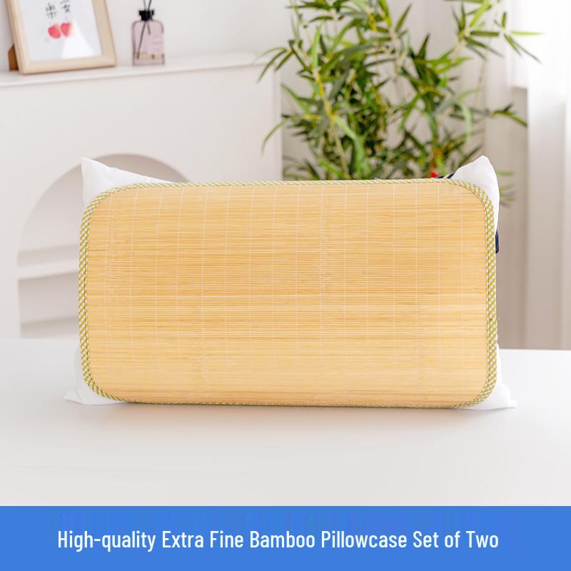 Summer Bamboo Pillowcase Pair - Adult Large Single Size