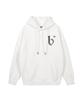 B Logo Hoodie White
