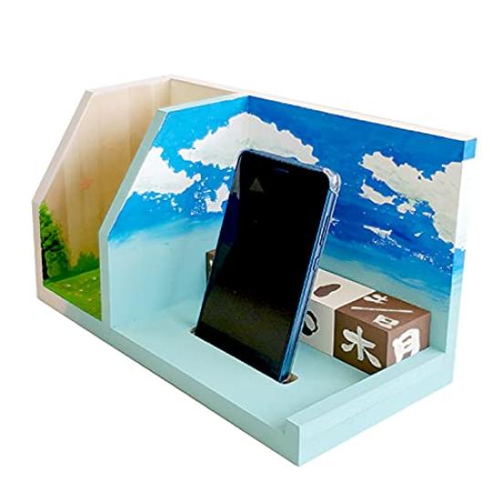 Craft Wooden Bookshelf with Dice and Easy to Build for Elementary School Students and Includes Smartphone Perfect for Summer and Winter Independent