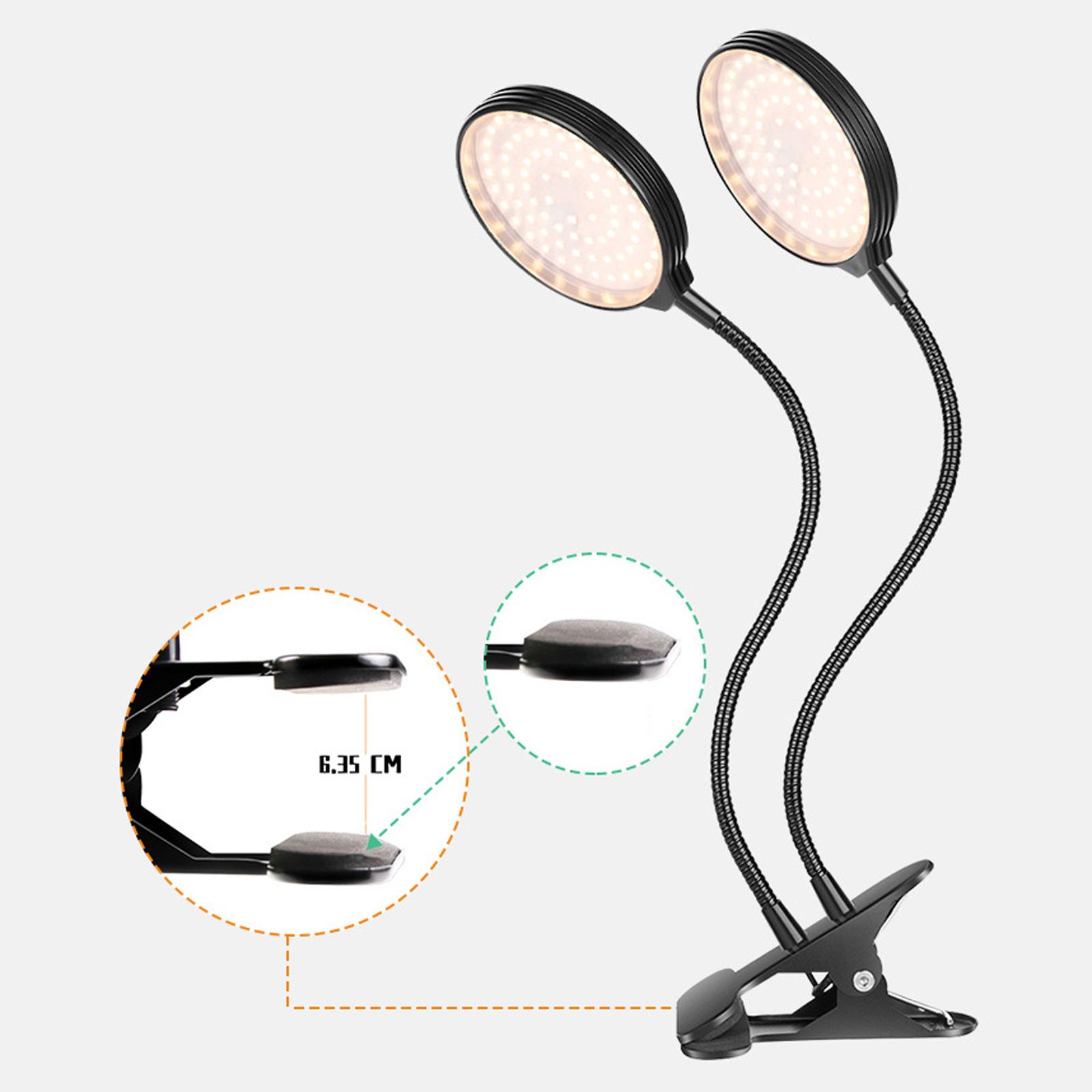 

30 Вт Светодиодный светильник для выращивания растений Полный спектр Светильник для роста растений Комнатная теплица Лампа для роста Суккулентное горшечное растение Подсветка чёрный