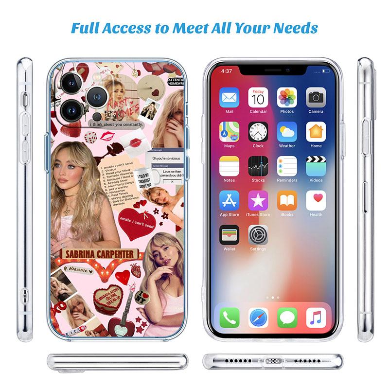 Sabrina Carpenter Transparent Phone Case for LG K22 K30 K40 K40S K41 K42 K50 K50S K51 K51S K52 K61 K62 K71 K92 Q61