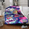 1pc Pop Art Blanket Lightweight Flannel Blanket Throw Blanket For Sofa, Bed, Travel, Camping, Livingroom, Couch, Chair, And Bed yy2509026141