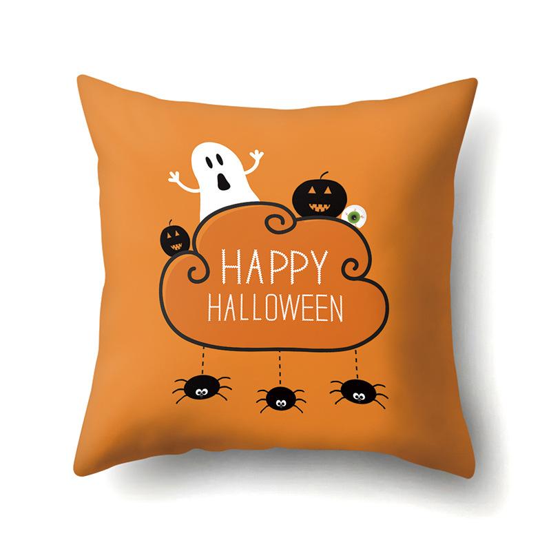 Halloween Pillowcase Car Waist Pillow Pumpkin Sofa Cushion Cover Office Home Living Room Pillowcase