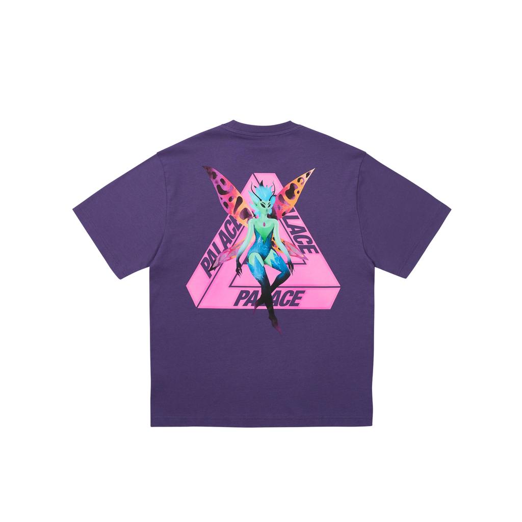 Palace Tri Fairy T-Shirt Purp Unisex Tops Purple P28TS119