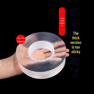 Ultraklares doppelseitiges Nano-Acrylband – hochviskoses, starkes, wasserdichtes, spurloses Silikonband