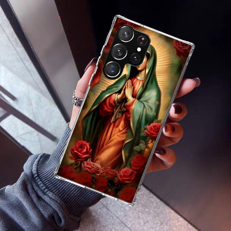 Virgin De Guadalupe Virgen Mary Phone Case for Samsung Galaxy S26 S25 Edge S24 S23 Ultra S22 Plus S21 FE S20 + Soft Cover Print