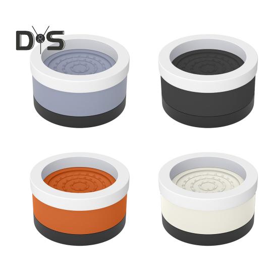 4Pcs Round Furniture Riser Heavy Duty Bed Riser Stackable Anti-slip Table Desk Couch Chair Sofa Cabinet Leg Lift Riser Heightening Foot Pad