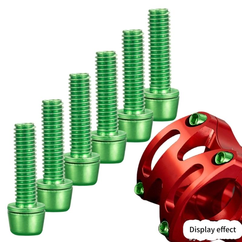 6pack Bike Brake Calipers Bolts Stainless Steel Screw Calipers Screws Retainers for Accessory Mounting