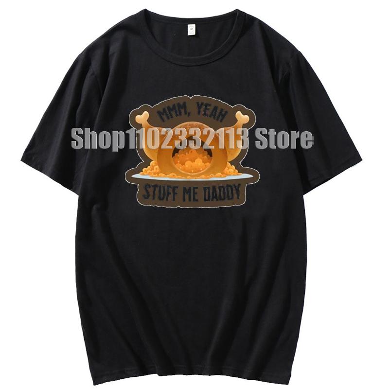 Double Stuff Me Daddy T-Shirt Newfangled Sandwich Biscuit Cartoon Tops T-Shirt Lustiges Dirty Pun Stuff Me Daddy Geschenk für Frauen T-Shirt