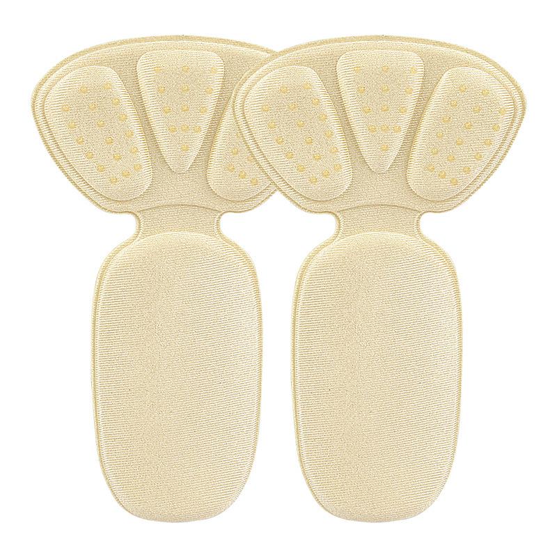 2-in-1 heel sticker, high heels thickened, anti-wear and anti-wear, no heel adjustment, half-size pad dispensing glue, anti-skid heel sticker