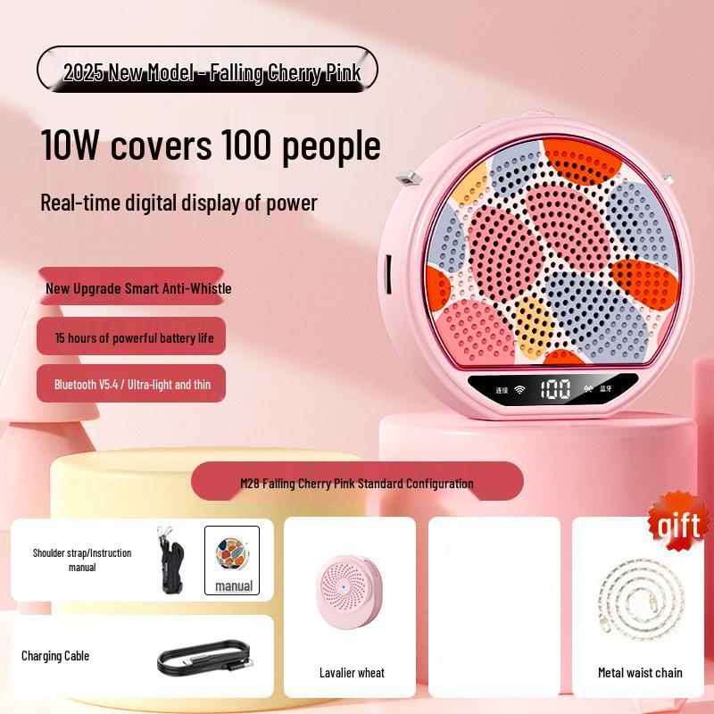 2026 Wireless Lavalier Mic & High Volume Portable Speaker for Teachers