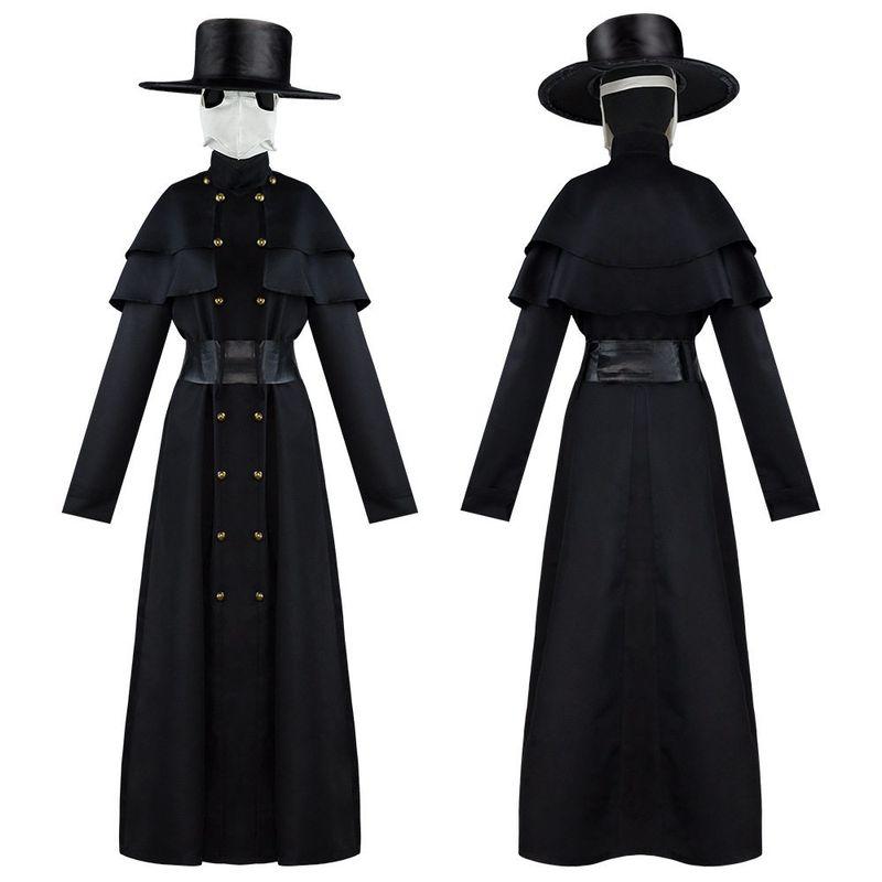 Plague Doctor Cosplay Costume, Crow Costume, Dark Dungeon Hero Costume, Performance Costume, Plague Doctor Halloween