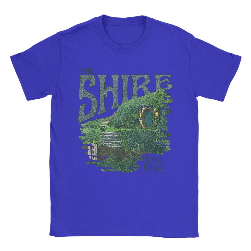 The Shire L-Lords Of The R-Rings T-Shirt for Men  Casual Pure Cotton Tee Shirt Crew Neck Short Sleeve T Shirt Printing Clothing