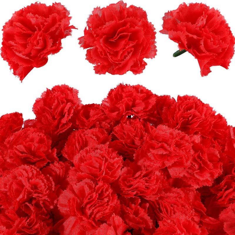 10/20Pcs Rose Artificial Flower Head Christmas Fake Flower Table Home Room Decor DIY Wreath Wedding Decoration Navidad Accessory