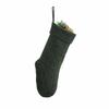 18-Inch Knitted Diamond Pattern Large Christmas Stocking for Gifts - European and American Style