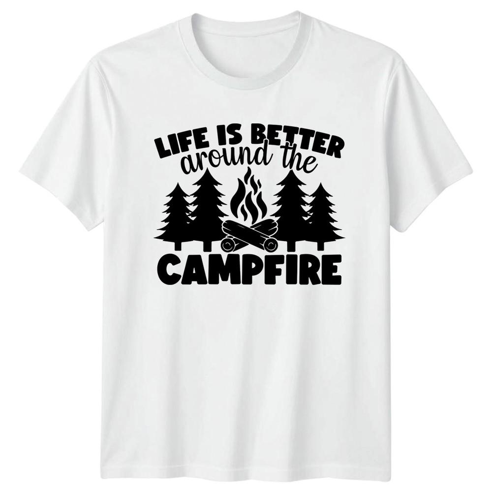 Life Is Better Around The TShirt Campfire Christmas Gift For Him And Her S