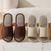Non-Slip Disposable Linen Slippers for Hotels, Guesthouses, Beauty Salons, and Home Use