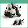 Realistic Pvc Forest Animal Model Cute Panda With Cuddly Cub Display Figurine