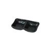 Japanese Style Ceramic Two-Compartment Sauce Dish Set