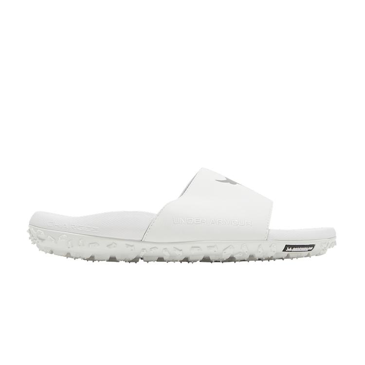 Under Armour Project Rock Slides  White  40
