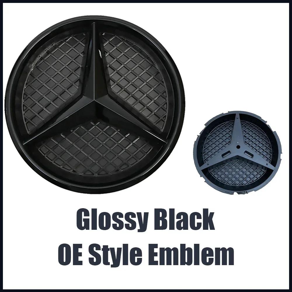 

2025 Hot For Benz For Mercedes Benz A-Class W176 2016-2018 A180 A200 A250 Silver And Black 3D Effect Style Front Grill Star Embl