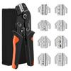 Ratchet Crimping Tool 5/8Jaws Kit  Repair Hand Crimping Plier For Non-insulated/Open Barrel/Tube Ferrule/Dupont Terminals
