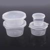 ONYLM Disposable Round PP Plastic Sauce Cups with Lids