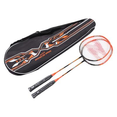 Carbon Alloy Badminton Racket with Storage Bag, Professional Integrated Badminton Shuttlecock, for Beginners and Students