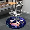 1pc Cat Garden Office Round Area Rug, Indoor Mat Suitable For Office, Under Office Chairs Bedroom Living Room Home Decor, Room Deco