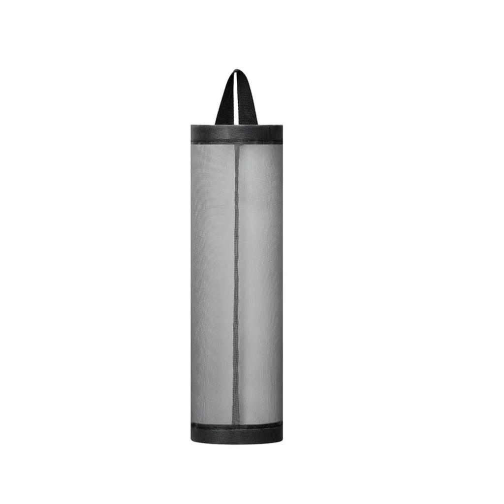 Sundries Bag Storage Wall Mount Mesh Plastic Bags Dispenser Hanging Reused Storage Pouch Trash Bags Kitchen Garbage Org