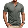 Men S Casual Short Sleeve Henley Neck T Shirt