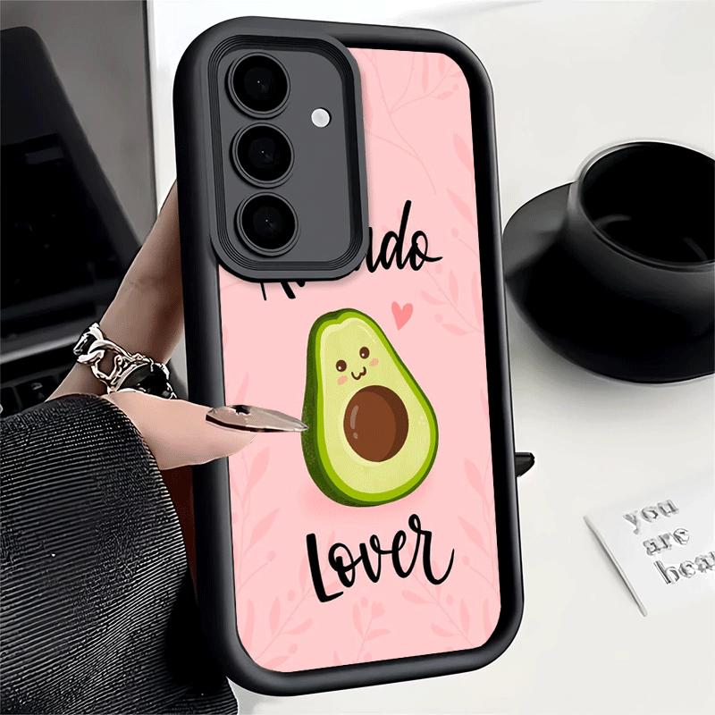 Cartoon Cute Avocado Soft Phone Case for Samsung Galaxy S26 Ultra S25 Edge S24 S23 S22 Plus S21 S20 FE 5G Shell Silicone Funda