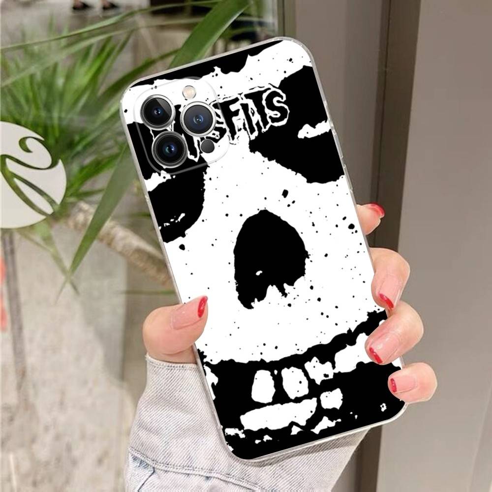 The Misfits Glenn Danzig For IPhone 17 16 15 11 12 13 14 Pro Max Soft TPU Silicone Back Cover Clear Case