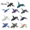 Handheld Fidget Tool 3D Printed Dragon with Wings, Flexible Articulated Winged Toys, Fine Carving Statue Desktop Animals Toy for Stress Relief,