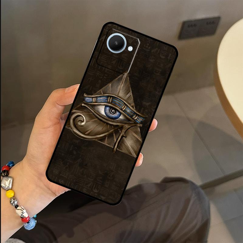 Egyptian Eye of Horus Art Case For Realme C65 C67 C61 C53 C55 C51 C25 C63 C71 C75 GT6 GT7 Pro 11 12 13 14 15 Pro Plus