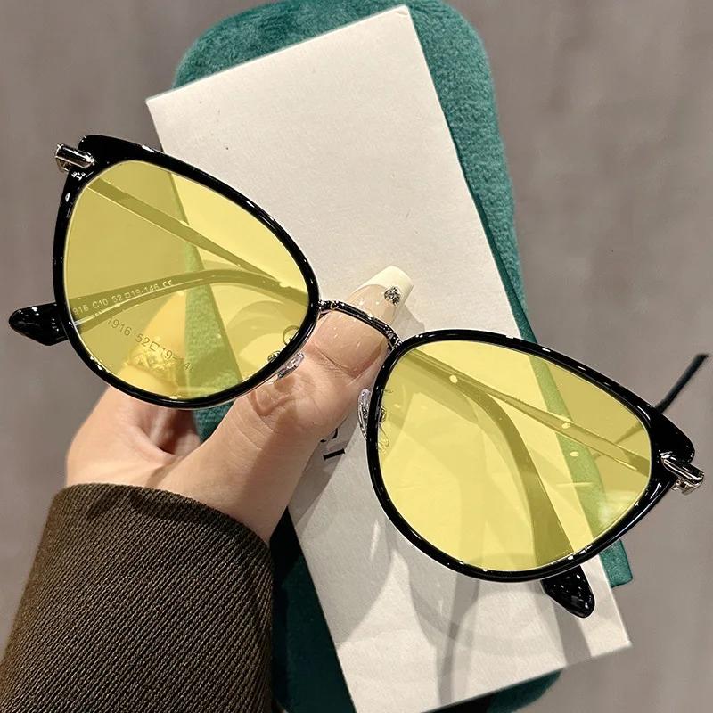 

Модные очки для близорукости «кошачий глаз», очки для ночного видения, готовые очки для коррекции зрения, унисекс, диоптрии от 0 до -4,0 -4.0 чёрный