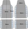 FH Group Group Tartan11 Plaid Trim Floor 64 X 46 30 X 46 Universal for and Vans Imported from F14411PLAIDBLUE (FH International) Mats, Blue, Front