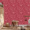 Wallpaper School Supplies Red and Coral, Red Background 50x1000